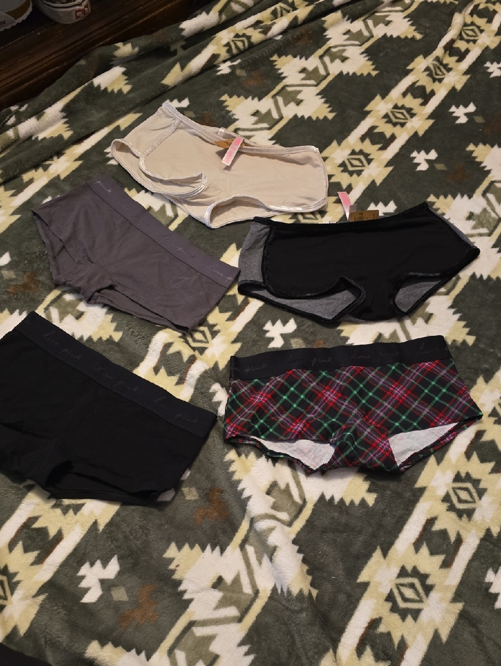 Vicroria Secret 5 Set Panties Hipster/boyshort Brand New W Tags